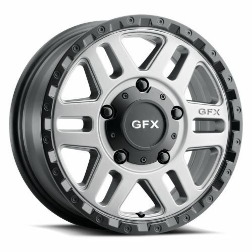 17" Voxx G-FX MV2 Matte Grey w/ Matte Black Lip Wheel 17x8 6x130 40mm Rim