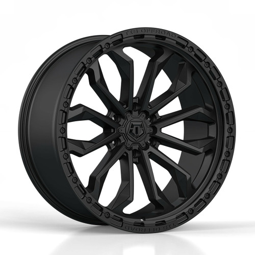 17" TIS 556SB Satin Black 17x9 Wheel 6x5.5 25mm For Nissan Titan Armada Rim