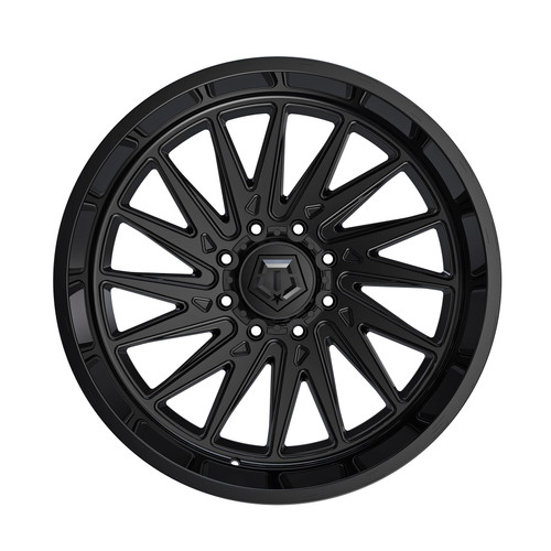 22" TIS 544B Gloss Black 22x10 Wheel 8x6.5 10mm For Chevy GMC Ram Ford Trucks