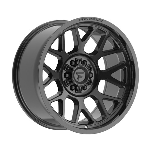 Set 4 18" Fittipaldi Wheels FA17B 18x9 Gloss Black 6x135 6x5.5 18mm Truck Rims
