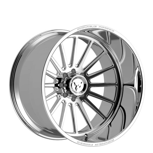 Set 4 24" Fittipaldi Wheels FTF504P 24x10 Polished 4x156 -25mm Forged Truck Rims