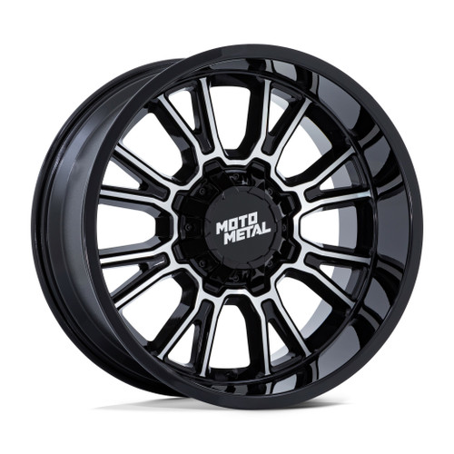 Set 4 Moto Metal MO810 Legacy 18x9 8x6.5 Gloss Black Machined Wheels 18" 1mm Rim