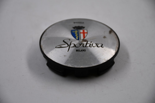Sportiva Milano Wheels Machined & Black Wheel Center Cap Hub Cap Sportiva-2.375 2.375"