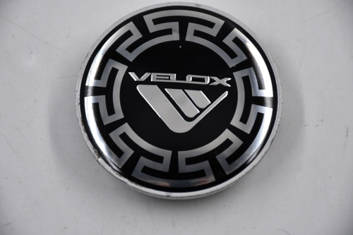 Velox SIlver Edge w/Black&Chrome Inset Wheel Center Cap Hub Cap VELOX/087 2.75"