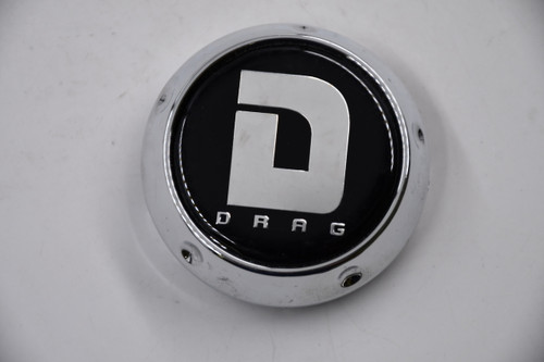 Drag Wheels Chrome & Black Wheel Center Cap Hub Cap 12171875F-1 2.5"