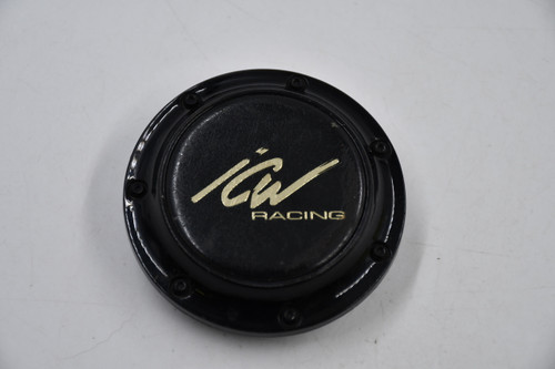 ICW Racing Gloss Black w/Gold Logo Wheel Center Cap Hub Cap 316K70-B001 2.57"