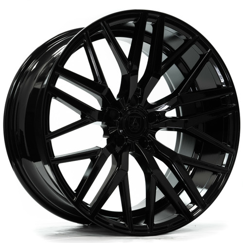 Set 4 22" Axe Wheels EX30 Gloss Black 22x10.5 Wheels 5x108 25mm Rims