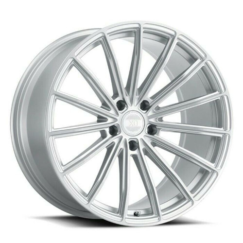 XO London 22x10.5 5x4.5 Silver W/ Brushed Face Wheel 22" 30mm Rim