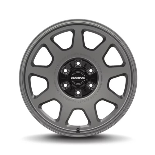 17" Brink Wheels B303 Alpine Titanium 17x8.5 Flow Formed Wheel 6x5.5 6x135 0mm