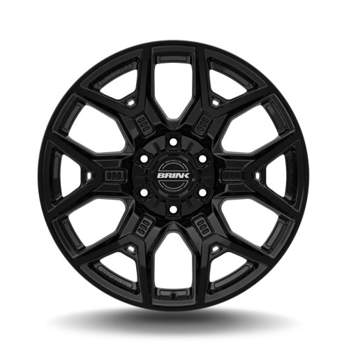 20" Brink Wheels B207 Insurgent Black 20x9 Flow Formed Wheel 6x5.5 6x135 0mm Rim
