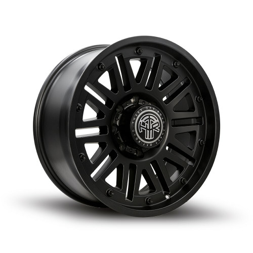 Set 4 20" Thret Offroad Storm 701 Satin Black 20x9 Wheels 8x6.5 0mm Truck Rims