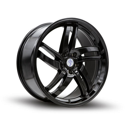 Set 4 20" Sapphire Luxury Alloys SX01-01 Gloss Black 20x9 Wheels 5x4.5 35mm Rims