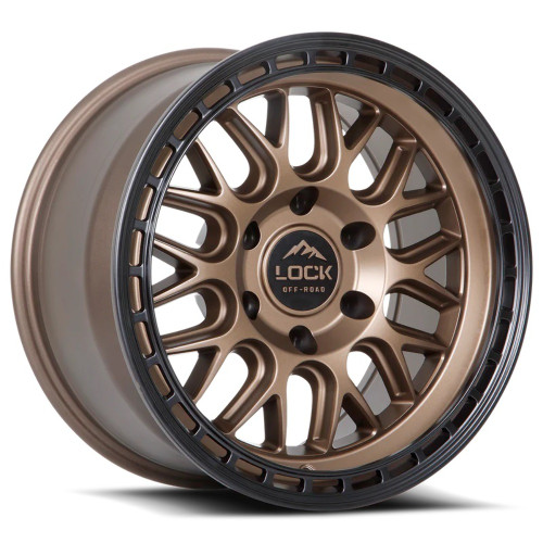 17" Lock Offroad Onyx Matte Bronze Matte Black Ring 17x9 Wheel 6x5.5 1mm Rim 17" Lock Offroad Onyx Matte Bronze Matte Black Ring 17x9 Wheel 6x5.5 1mm Rim