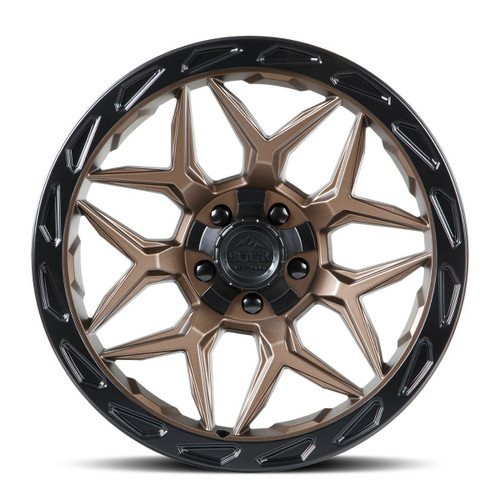 20" Lock Offroad Matrix Matte Bronze Black Ring 20x10 Wheel 8x6.5 8x170 -18mm