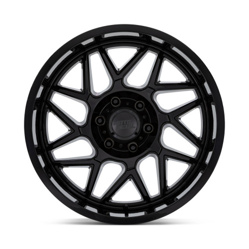 20" Moto Metal MO812 Turbine Gloss Black 20x10 Wheel 5x5 -18mm Lifted For Jeep