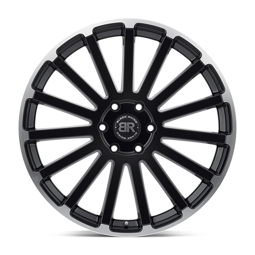 Black Rhino Spear 22x9.5 5x5.0 Matte Black W  Matte Machined Edge Wheel 22" 30mm