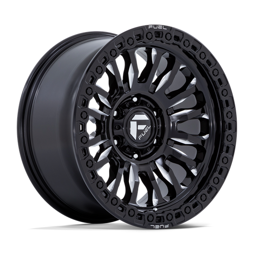 Set 4 20" Fuel 1PC FC857 Rincon Gloss Black Milled 20x9 Wheels 8x6.5 20mm Rims
