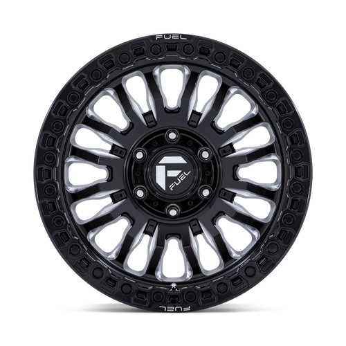 17" Fuel 1PC FC857 Rincon Gloss Black Milled 17x9 Wheel 8x180 20mm For Chevy GMC