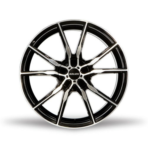 18" Kalon Wheels Pyro 202 18x8 5x100 5x4.5 40mm Gloss Black Machined Face Wheel