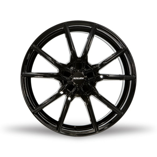 18" Kalon Wheels Pyro 202 Gloss Black 18x8 Wheel 5x100 5x4.5 40mm Rim