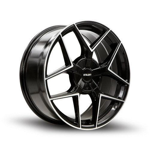 20" Kalon Wheels Falcon 201 Black Machined Face 20x8.5 Wheel 5x108 5x115 38mm