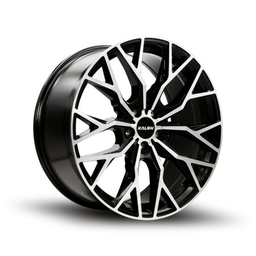 17" Kalon Wheels Inferno 103 Gloss Black Machined Face 17x7.5 Wheel 5x112 40mm