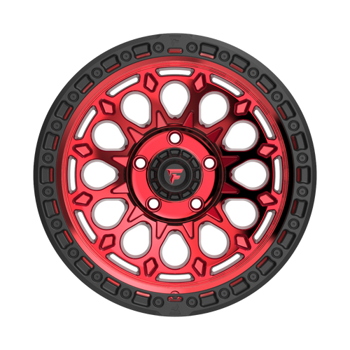 20" Fittipaldi Offroad FT101RTB Red Machined Black Lip 20x9 Wheel 5x150 18mm Rim