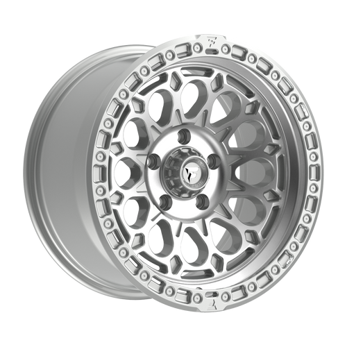 18" Fittipaldi Offroad FT101MS Silver Machined Face 18x9 Wheel 8x6.5 18mm Rim