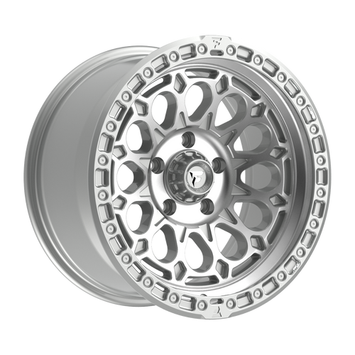 18" Fittipaldi Offroad FT101MS  Gloss Silver Machined Face 18x9 Wheel 5x5 0mm