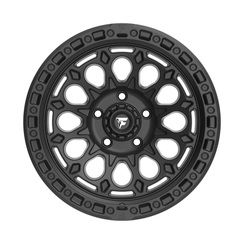 18" Fittipaldi Offroad FT101SB Satin Black 18x9 Wheel 8x180 18mm For Chevy GMC