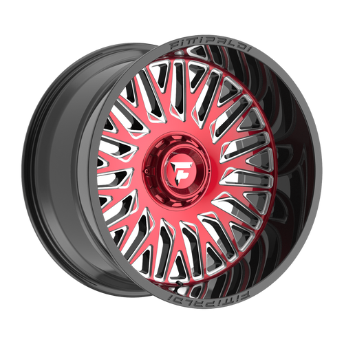 Set 4 22" Fittipaldi Offroad FA07MBRM Black Machined Red Tint 22x12 8x6.5 -44mm