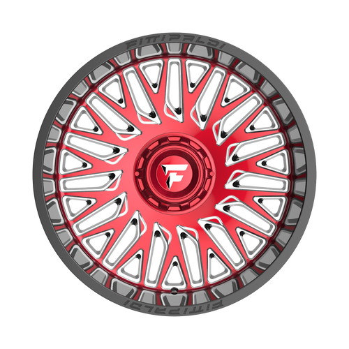 22" Fittipaldi Offroad FA07MBRM Black Machined Red Tint 22x12 5x5.5 5x150 -44mm