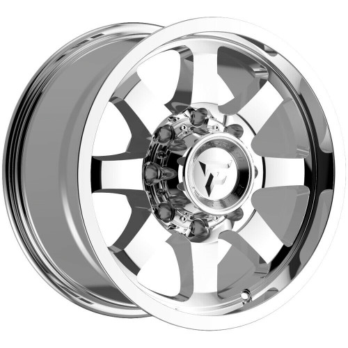 Set 4 22" Fittipaldi Offroad FA16MC Mirror Coat 22x12 Wheels 8x6.5 -51mm Rims