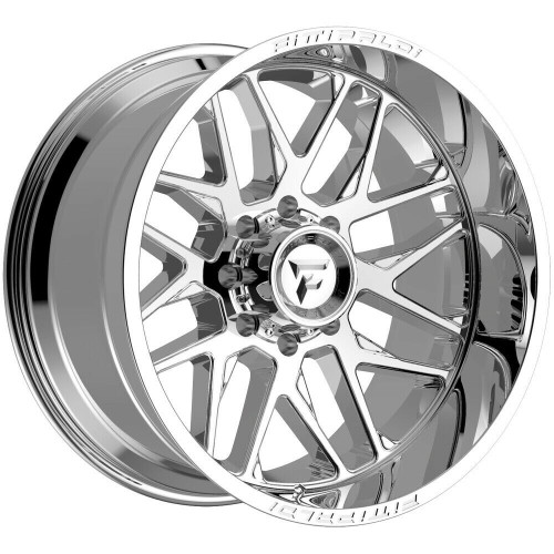 Set 4 20" Fittipaldi Offroad FA19MC Mirror Coat 20x9 Wheels 8x6.5 18mm Rims
