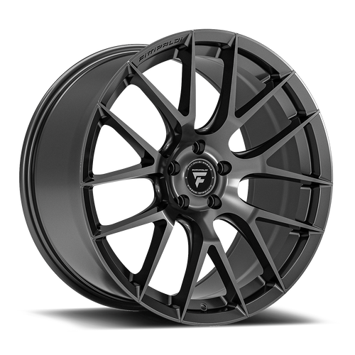 Set 4 20" Fittipaldi Street FS360G Gloss Graphite 20x8.5 Wheels 5x115 15mm Rims