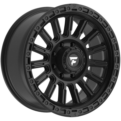 Set 4 17" Fittipaldi Offroad FT106SB Satin Black 17x9 Wheels 6x135 -12mm Rims