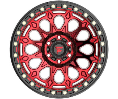 17" Fittipaldi Offroad FB153R Red Machined Red Tint Black Ring 17x9 5x5 -15mm
