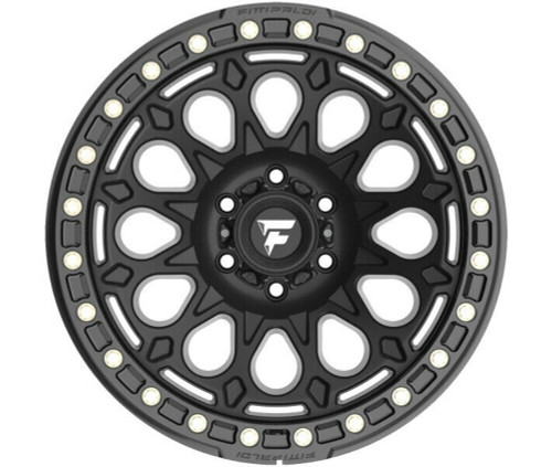 17" Fittipaldi Offroad FB153B Black Gloss Black Forged Ring 17x9 8x170 -15mm Rim