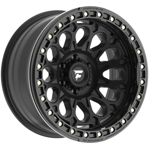 Set 4 17" Fittipaldi Offroad FB153B Black Gloss Black Forged Ring 17x9 8x170 -15mm