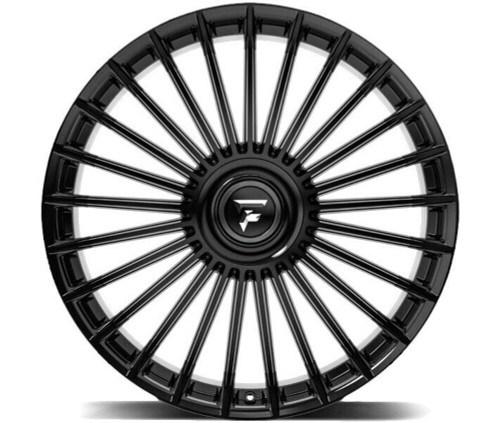 22" Fittipaldi Street FS370B Gloss Black 22x9.5 Wheel 5x115 5x120 15mm Rim