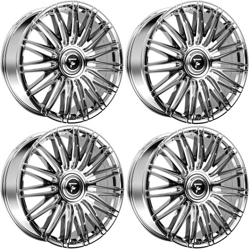 Set 4 22" Fittipaldi Street FS369MC Mirror Coat 22x9.5 Wheels 5x115 5x120 15mm