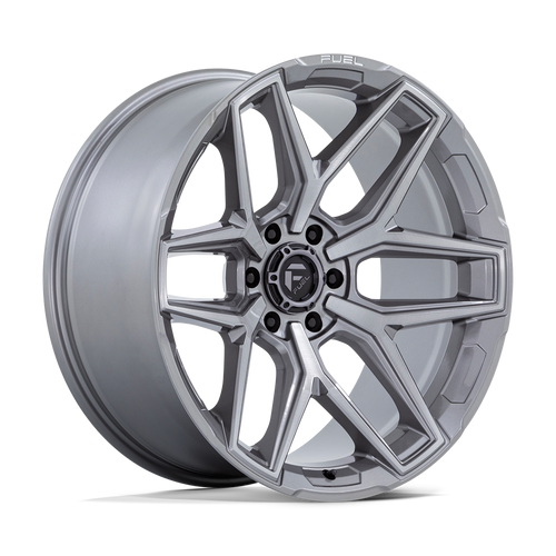 20" Fuel 1PC Flux Platinum 20x10 Wheel 8x6.5 -18mm Lifted For Chevy GMC Ram Ford