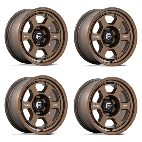 Set 4 17" Fuel FC860 Hype 17x8.5 5x150 10mm Matte Bronze Wheel For Toyota Lexuw