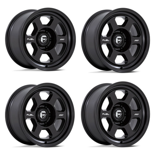 Set 4 18" Fuel FC860 Hype 18x8.5 6x5.5 -10mm Matte Black Wheels Lifted Rims