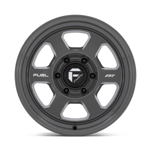 18" Fuel FC860 Hype 18x8.5 6x5.5 -10mm Battleship Gray Wheel Lifted Truck Rim