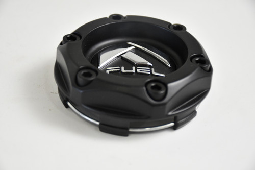 Fuel Black/w Chrome logo Center Cap Hub Cap 1004-44MB 3"