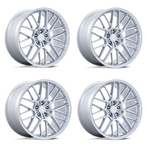Set 4 20" TSW TW001 Daytona Gloss Silver 20x9 Wheels 5x120 27mm Rims Set 4 20" TSW TW001 Daytona Gloss Silver 20x9 Wheels 5x120 27mm Rims