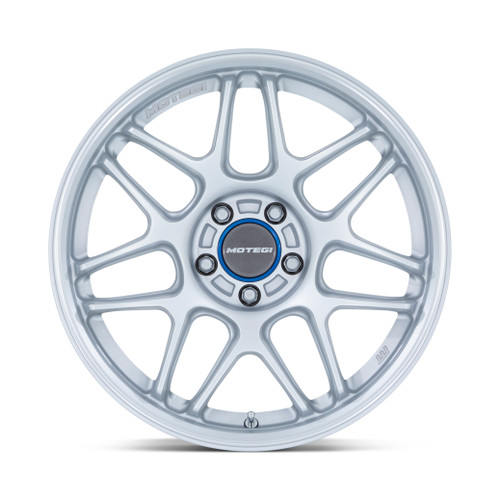 18" Motegi MR158 Tsubaki Hyper Silver Machined Lip 18x8.5 Wheel 5x4.25 42mm Rim