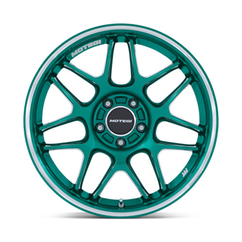 18" Motegi MR158 Tsubaki Hokkaido Green Machined Lip 18x9.5 Wheel 5x4.5 40mm Rim