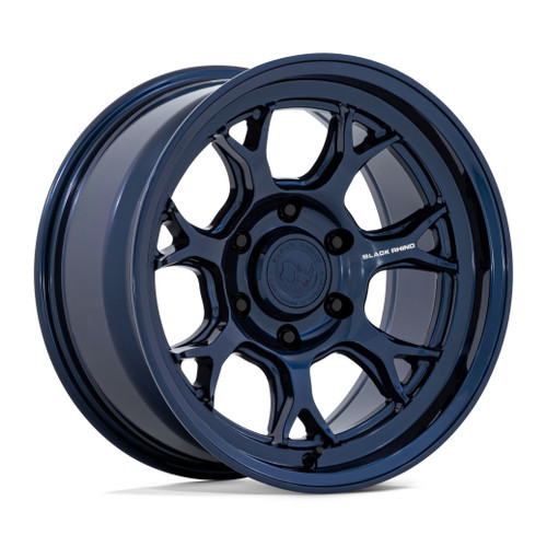 Set 4 17" Black Rhino BR017 Etosha Gloss Midnight Blue 17x8.5 Wheels 6x5.5 -10mm